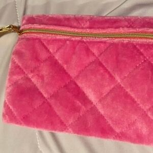 Pink Quilted Clutch